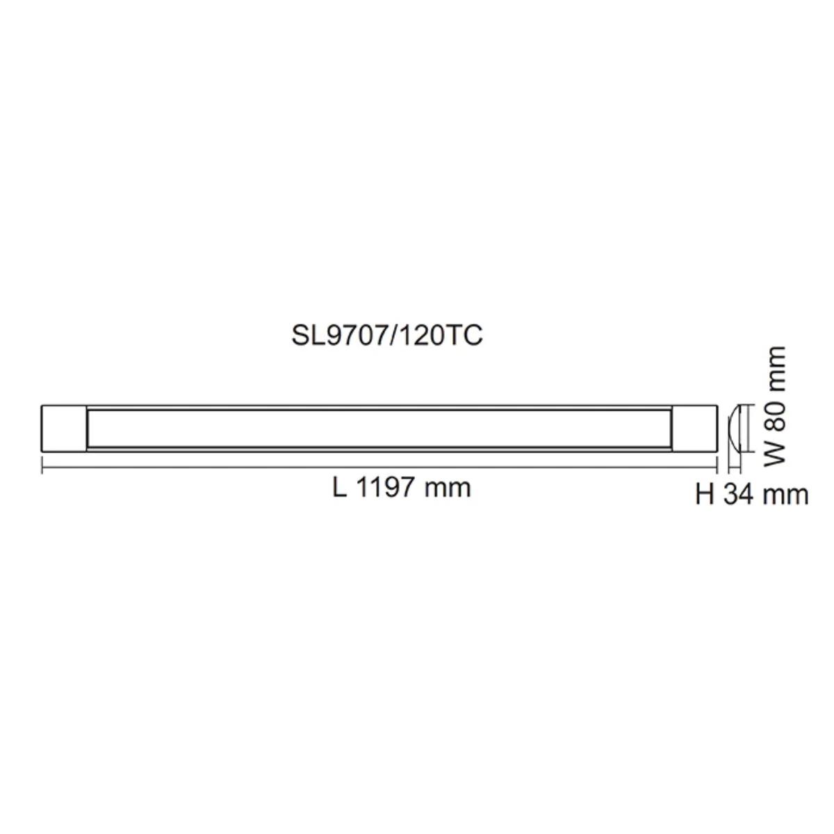 LED DIFF BATTEN BLADE 30W CCT 1200MM