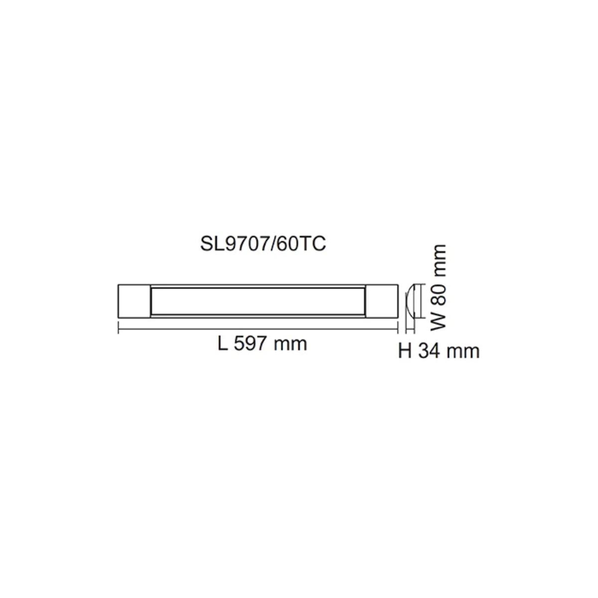 LED DIFF BATTEN BLADE 20W CCT 600MM