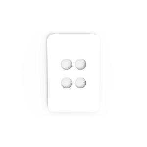 PIXIE AMBIENCE FACE PLATE 4G GLOSS WHITE PIXIE AMBIENCE FACE PLATE 4G GLOSS WHITE