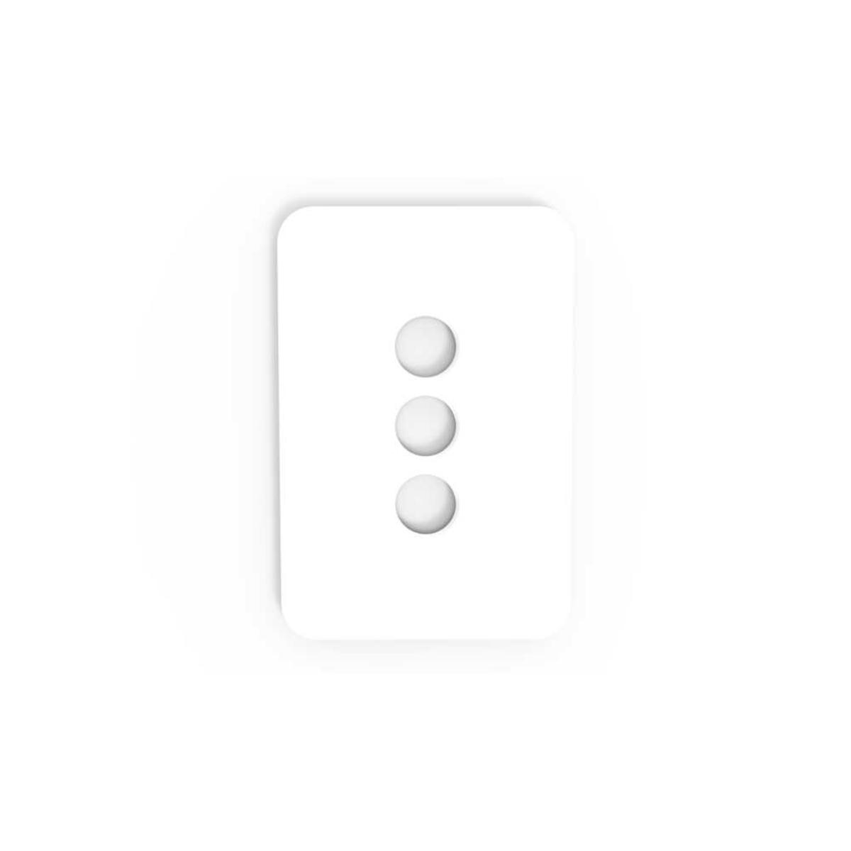 PIXIE AMBIENCE XL FACE PLATE 3G GLOSS WH