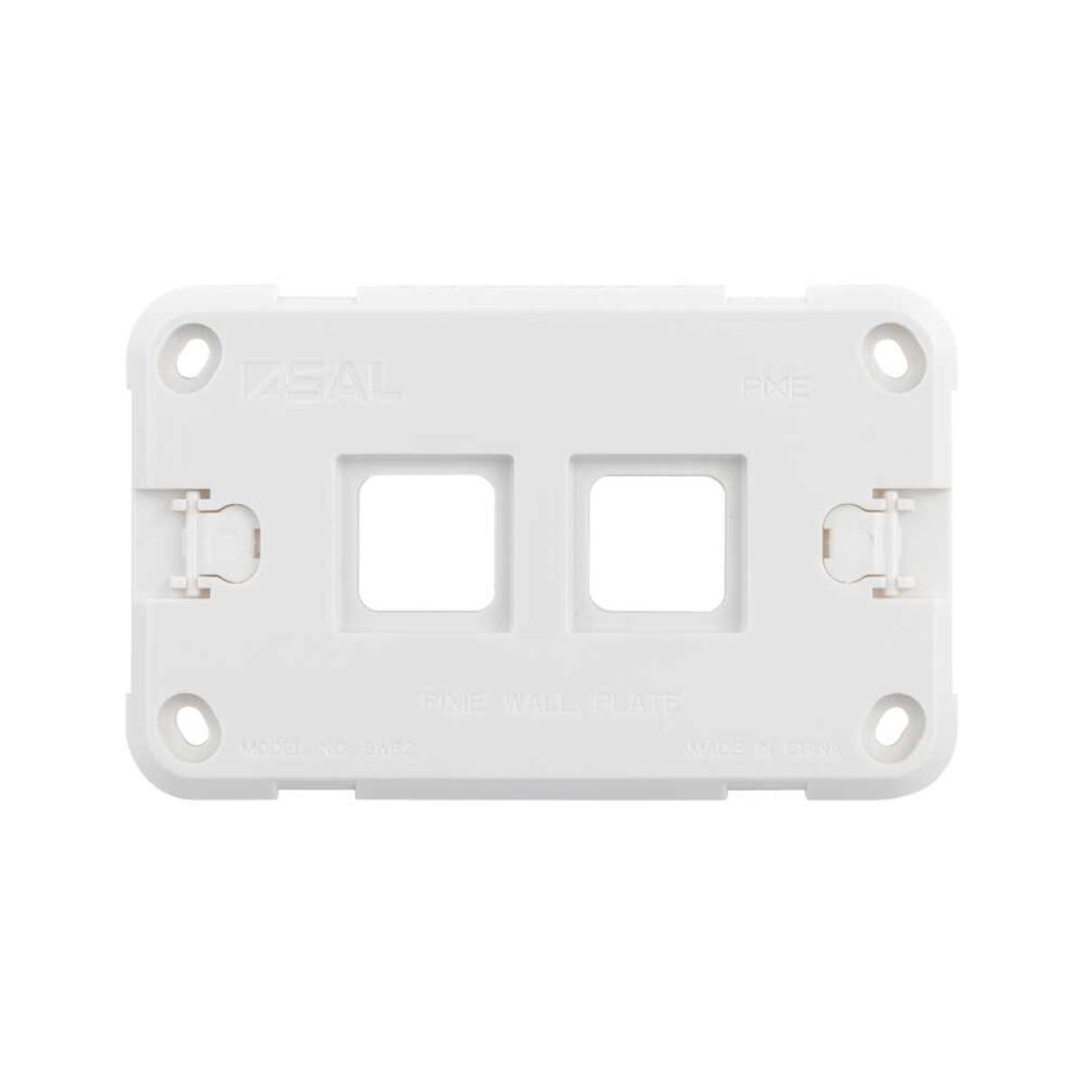 PIXIE WALL PLATE 2G GRID ASSY ONLY WHITE