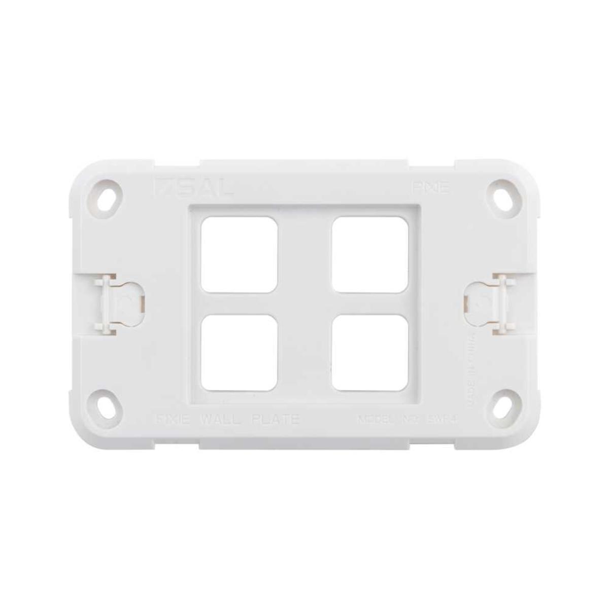 PIXIE WALL PLATE 4G GRID ASSY ONLY WHITE