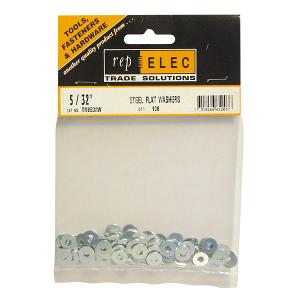 WASHER FLAT ZINC PLATED 5/32