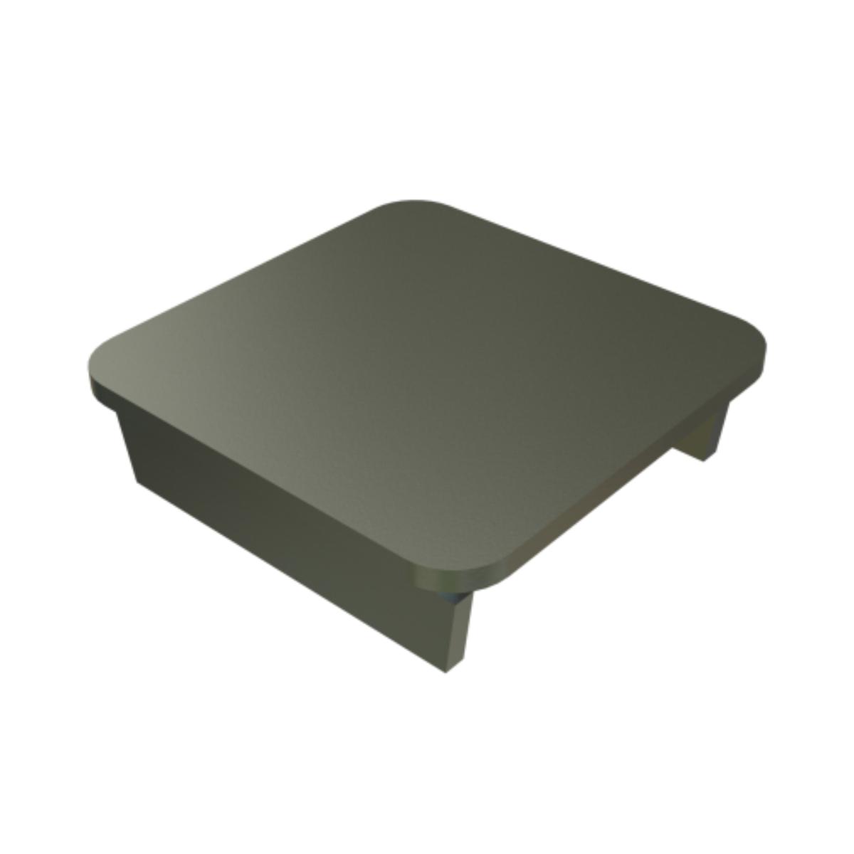 END CAP PVC FOR 41X41MM STRUT GREY