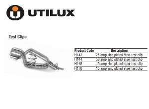 TEST CLIP 50A ZINC PLATED STEEL 12PK