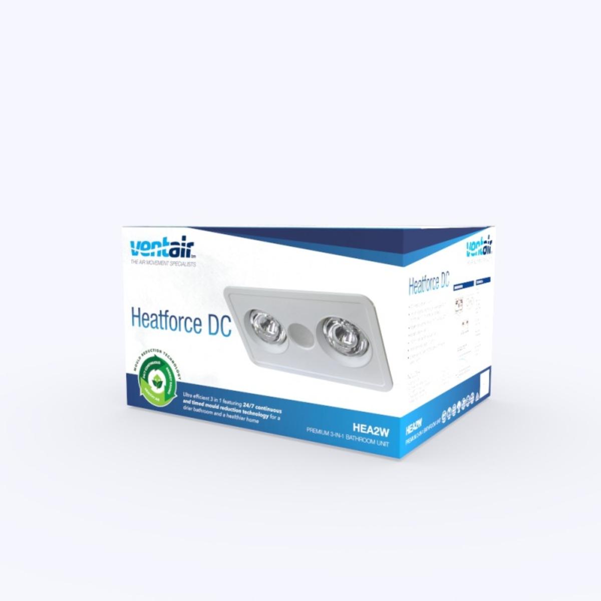 HEATFORCE DC - 2 HEAT DC BATHROOM 3IN1 2