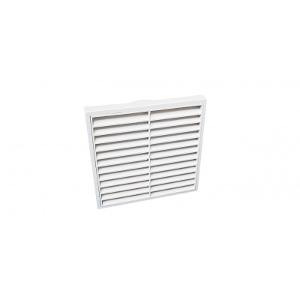 FIXED LOUVRE GRILLE SQUARE 150MM WHITE