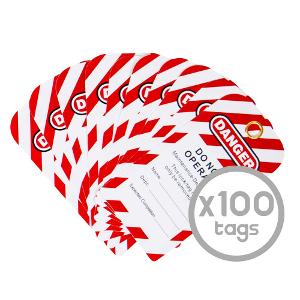 LOCKOUT TAG DANGER DO NOT OPERATE 100 PK LOCKOUT TAG DANGER DO NOT OPERATE 100 PK