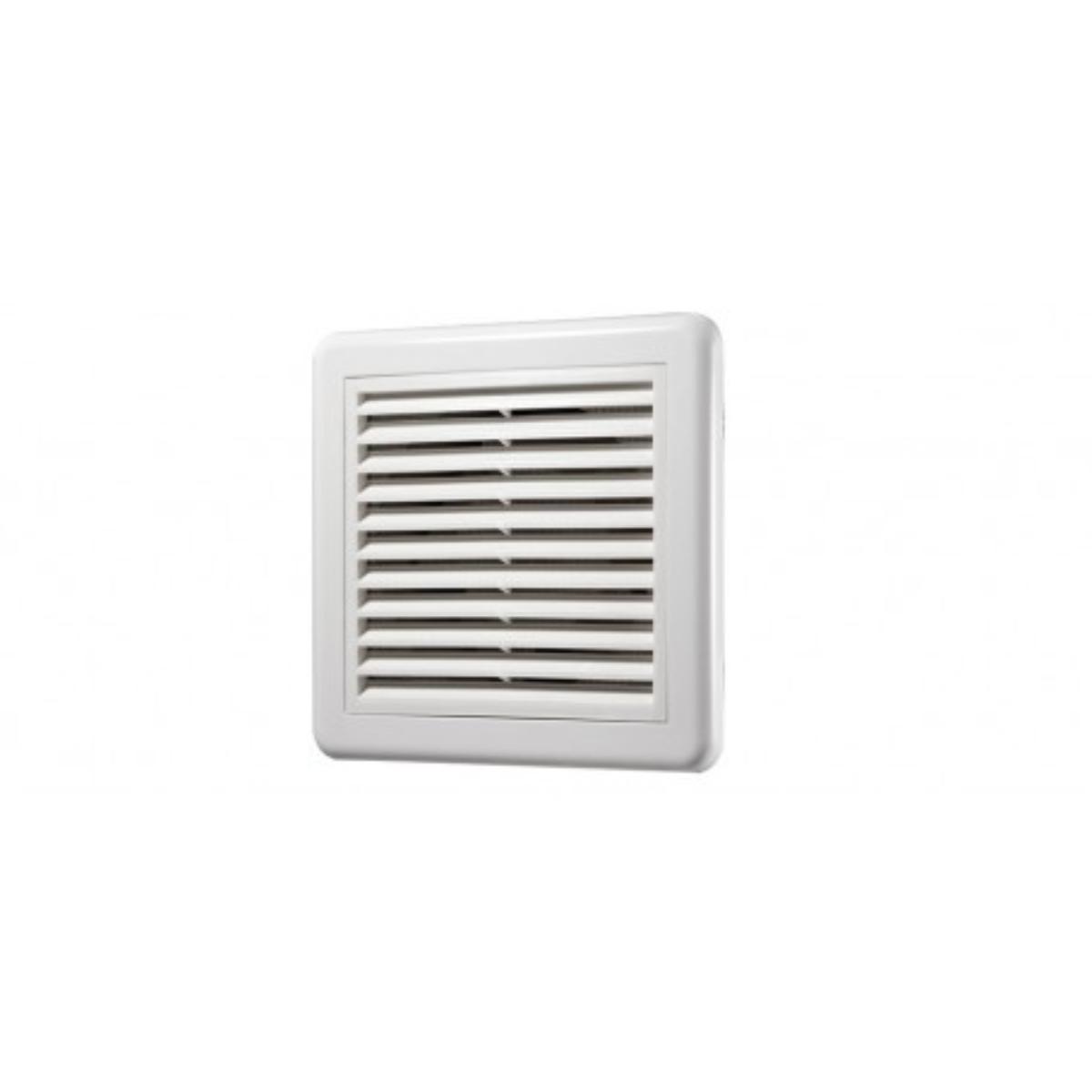 FIXED GRILLE SQUARE 125MM WHITE