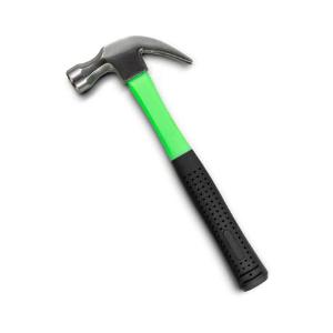 CLAW HAMMER FIBREGLASS HANDLE 335mm 820G