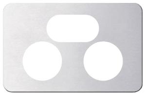 SILHOUETTE COVER DBL GPO HOR ALUMINIUM SILHOUETTE COVER DBL GPO HOR ALUMINIUM