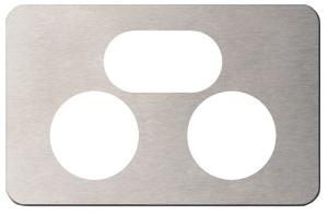 SILHOUETTE COVER DBL GPO HOR STAIN STEEL SILHOUETTE COVER DBL GPO HOR STAIN STEEL