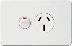 SILHOUETTE SGL GPO 15A HORIZ MATT WHITE SILHOUETTE SGL GPO 15A HORIZ MATT WHITE