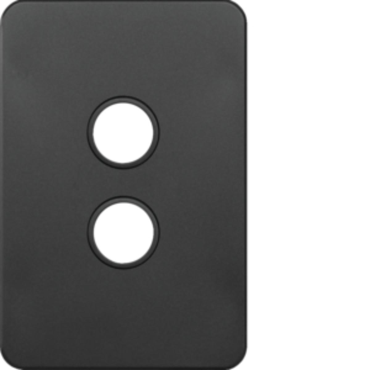 SILHOUETTE PLATE & COVER 2G MATT BLACK