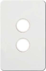 SILHOUETTE PLATE & COVER 2G MATT WHITE