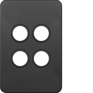SILHOUETTE PLATE & COVER 4G MATT BLACK SILHOUETTE PLATE & COVER 4G MATT BLACK
