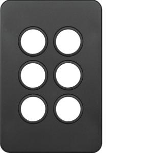 SILHOUETTE PLATE & COVER 6G MATT BLACK SILHOUETTE PLATE & COVER 6G MATT BLACK