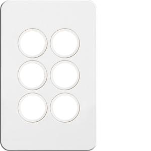 SILHOUETTE PLATE & COVER 6G WHITE SILHOUETTE PLATE & COVER 6G WHITE