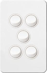 SILHOUETTE SWITCH 16A 2WAY 5G VERT M/WHT SILHOUETTE SWITCH 16A 2WAY 5G VERT M/WHT
