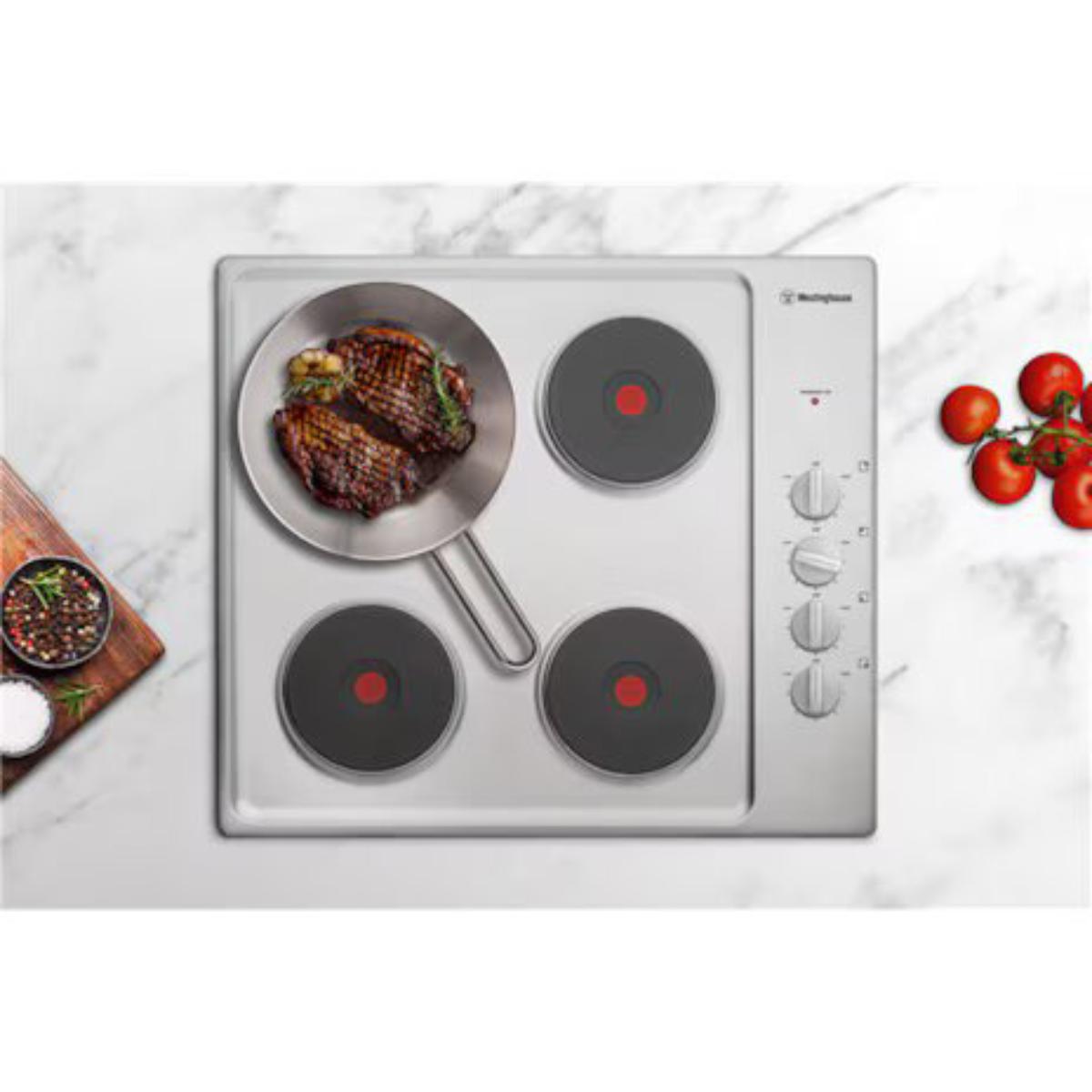 WESTINGHOUSE 60CM ELEC SOLID COOKTOP SS