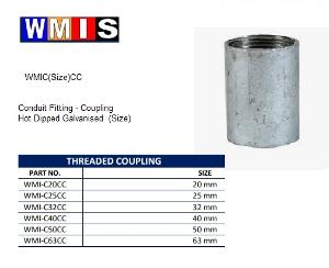 COUPLING HOT DIPPED GALV 63MM