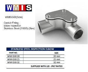 INSPECTION ELBOW STAINLESS STEEL 20MM