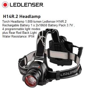HEADLAMP LED LENSER H14R 2 RECHARGEABLE HEADLAMP LED LENSER H14R 2 RECHARGEABLE