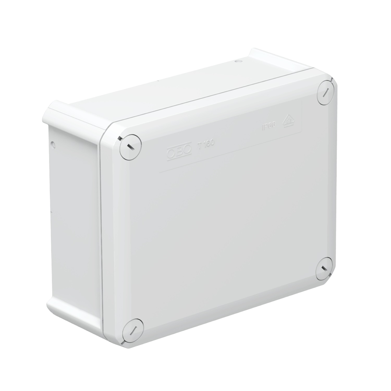 PVC ADAPTABLE BOX T160 190x150x77MM GREY