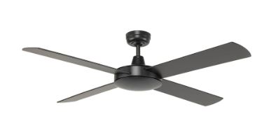 TEMPEST 52 CEILING FAN-BLACK WITH BLACK 