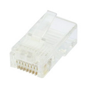 PLUG RJ45 8P8C FLAT STRANDED 100PK