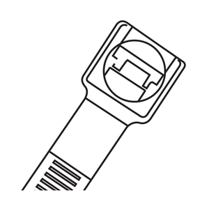 NYLON CABLE TIE 812X9MM NATURAL 25PK