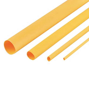 HEATSHRINK 38MM THIN WALL YELLOW 1.2MTR