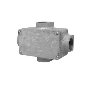 JUNCTION BOX GALV C/IORN RECT 40MM 2WAY