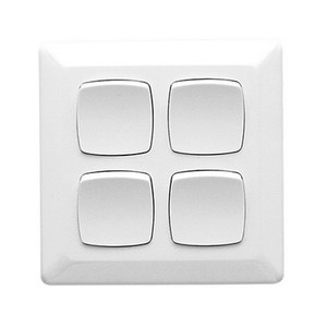 PRESTIGE SWITCH SQUARE 4G 10A WHITE