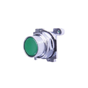 PUSHBUTTON HEAD FLUSH CHROME GREEN