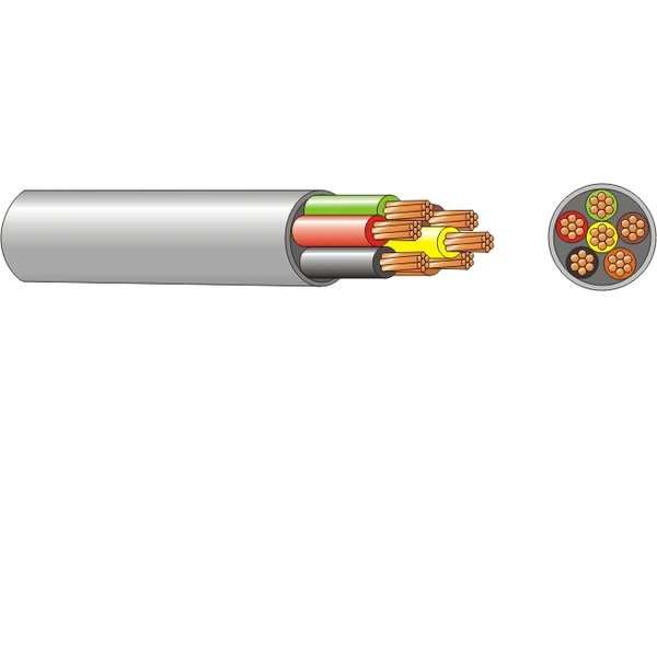 SECURITY CABLE 14/0.20 0.44MM 6CORE