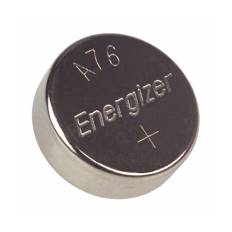 ALKALINE 1.5V BATTERY BUTTON CELL A76 2P