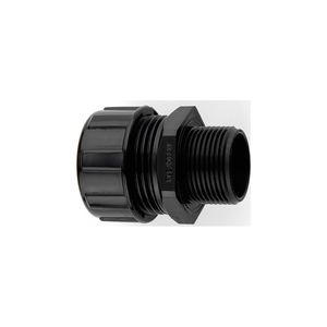 MPC ADAPTOR STRAIGHT NYLON BLACK 20MM