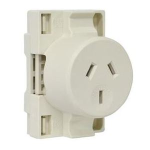 QUICK CONNECT PLUG BASE 10A 3PIN WHITE