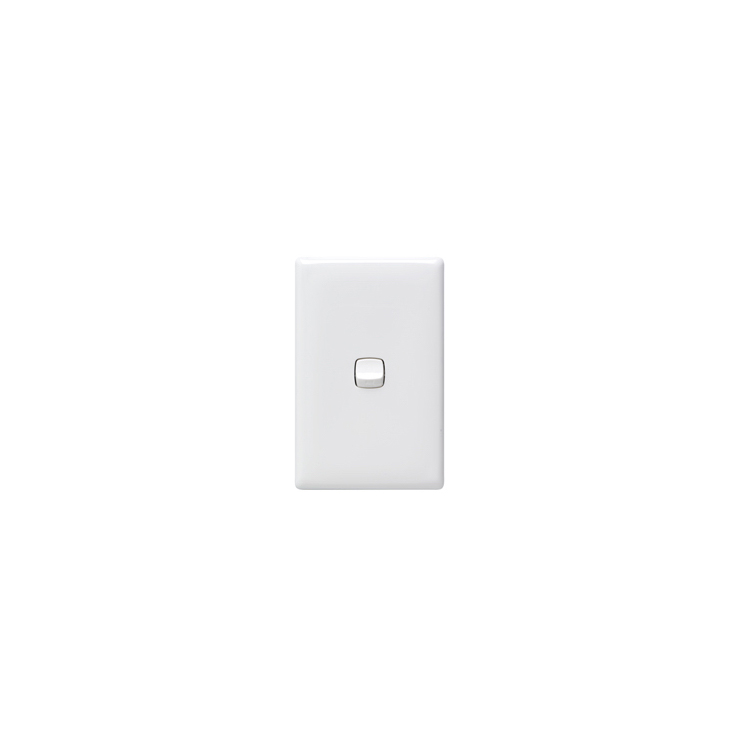 SWITCH LINEA 1 GANG 10A VERTICAL WHITE
