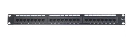 24PORT CAT6 PATCH PANEL 8P8C 1RU