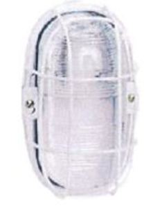 BULKHEAD LIGHT OVAL ES E27 METAL/GLASS