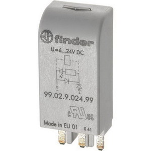 RELAY LED & DIODE PLUG IN MODULE 6-24VDC