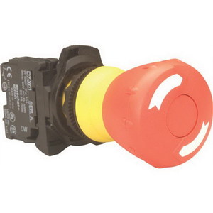 40mm M/ROOM EMER STOP 22.5MM RED 1N/C