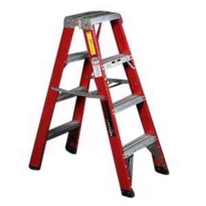 FIBREGLASS DBL SIDED STEP LADDER 1.2M