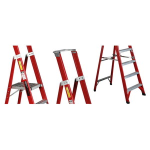 FIBREGLASS HD PLATFORM LADDER 1.2M