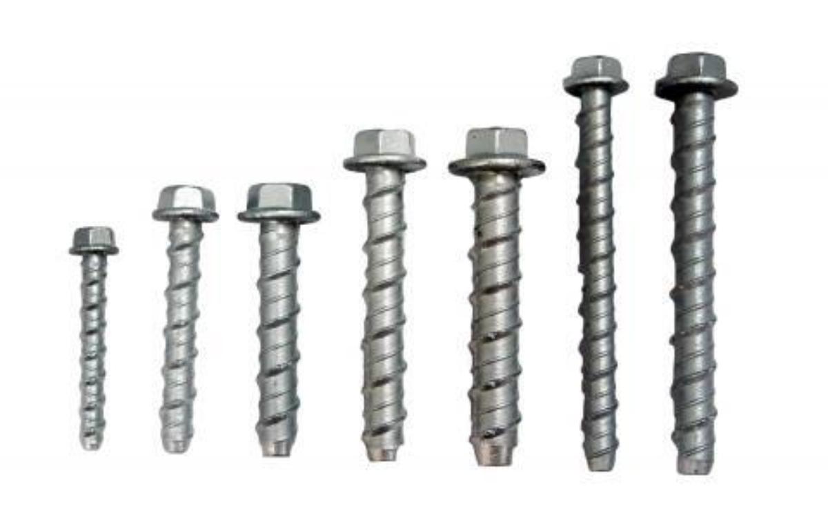 HEX SCREW BOLT ANCHORS MECH GAL 10MM X60