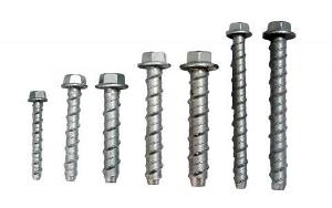 HEX SCREW BOLT ANCHORS MECH GAL 8MM X100